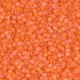 Miyuki delica Beads 11/0 - Matted transparent orange ab DB-855